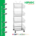 Multipurpose display rack metal coat stand boutique shelving